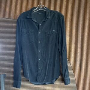 Lucky Brand Men's Dark Button-Down Shirt